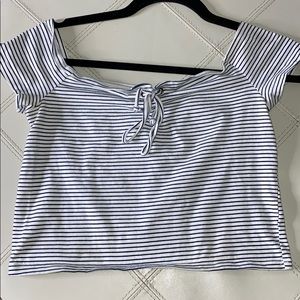 Pacsun Tie Front Off the Shoulder top